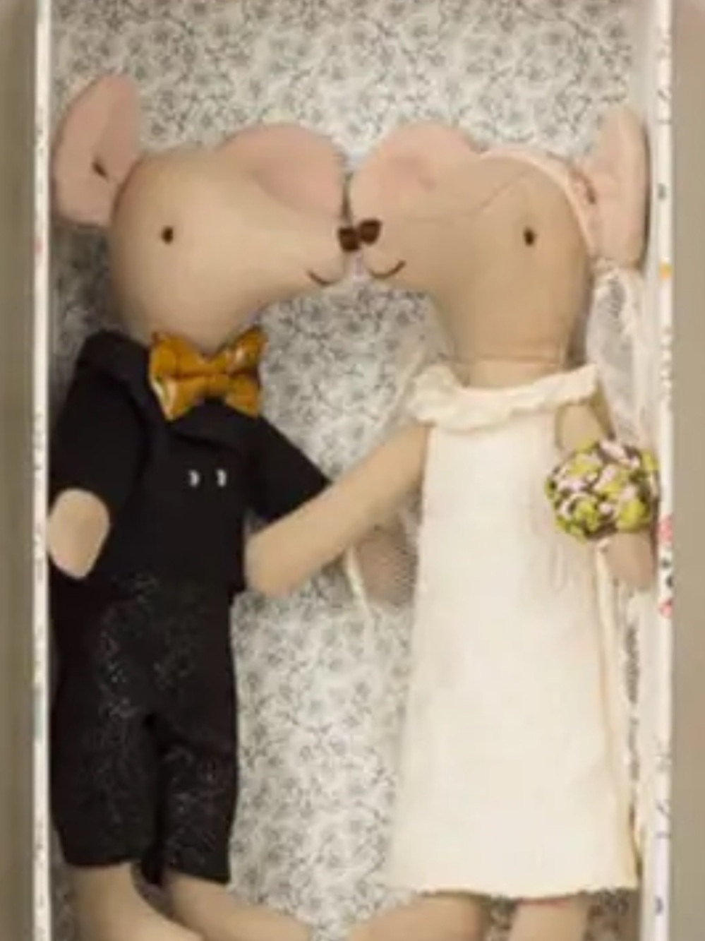 MAILEG Beige Couple Mouse Dolls - Retired edition